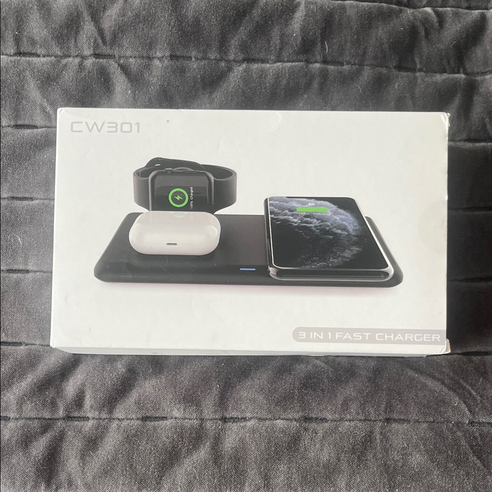 3 in 1 Fast Charger for Phone, Watch, and Earbuds